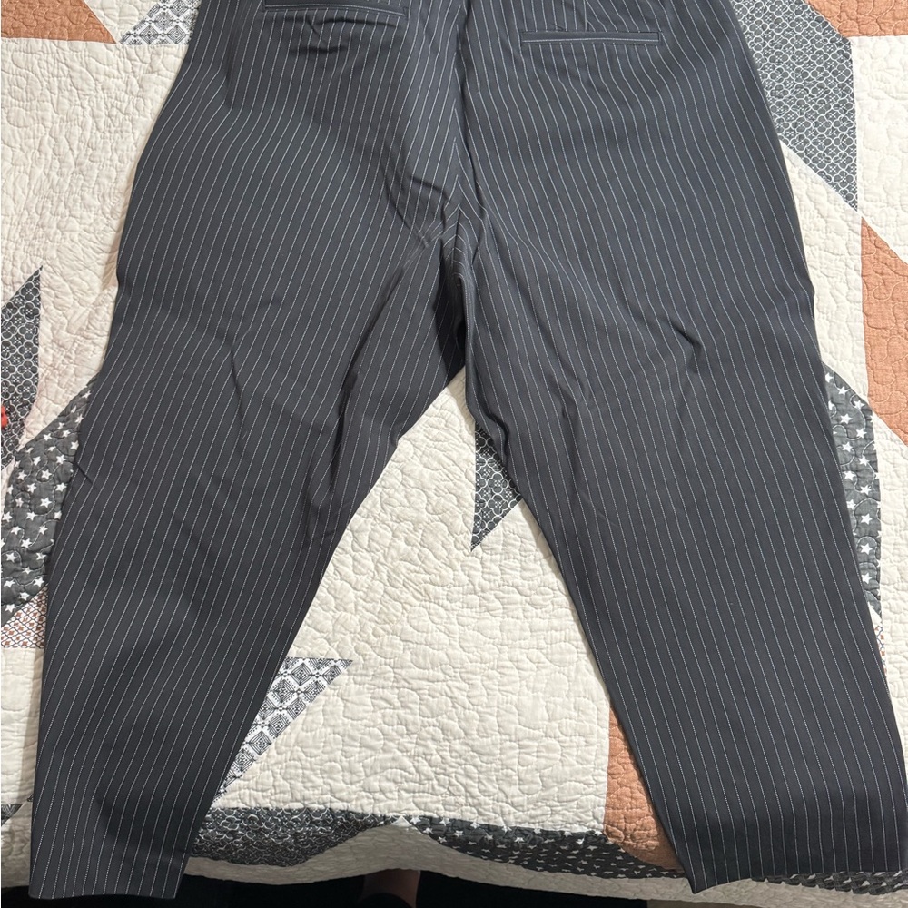 Old Navy Black Pinstripe Pixie Pants